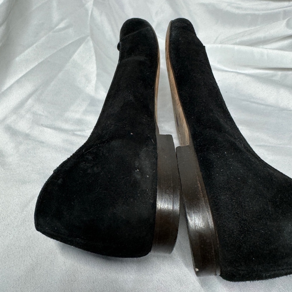 J. Crew Black Suede Smoking Loafer Flat Shoes Size 6.5 - Picture 8 of 16